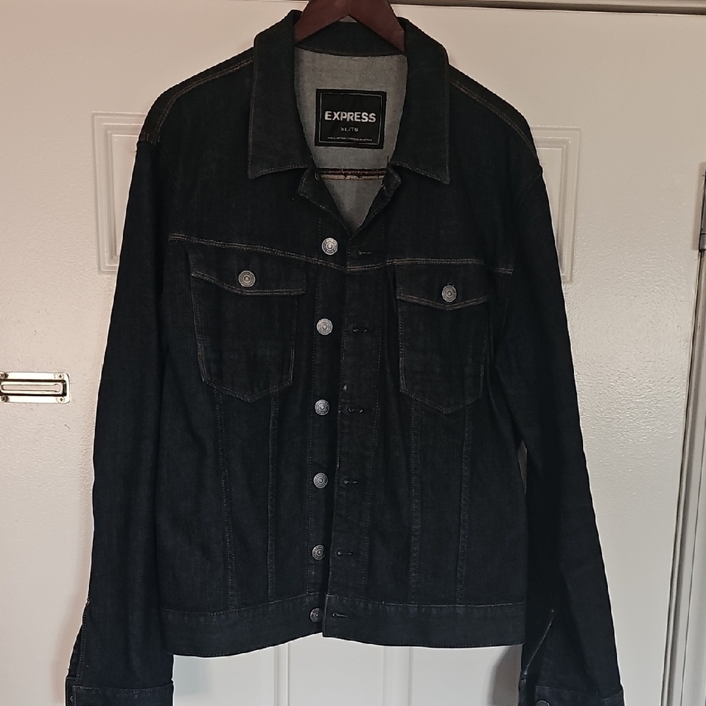 Express Dark Denim Jacket for Men